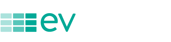 EV Realty Logo with teal and white elements