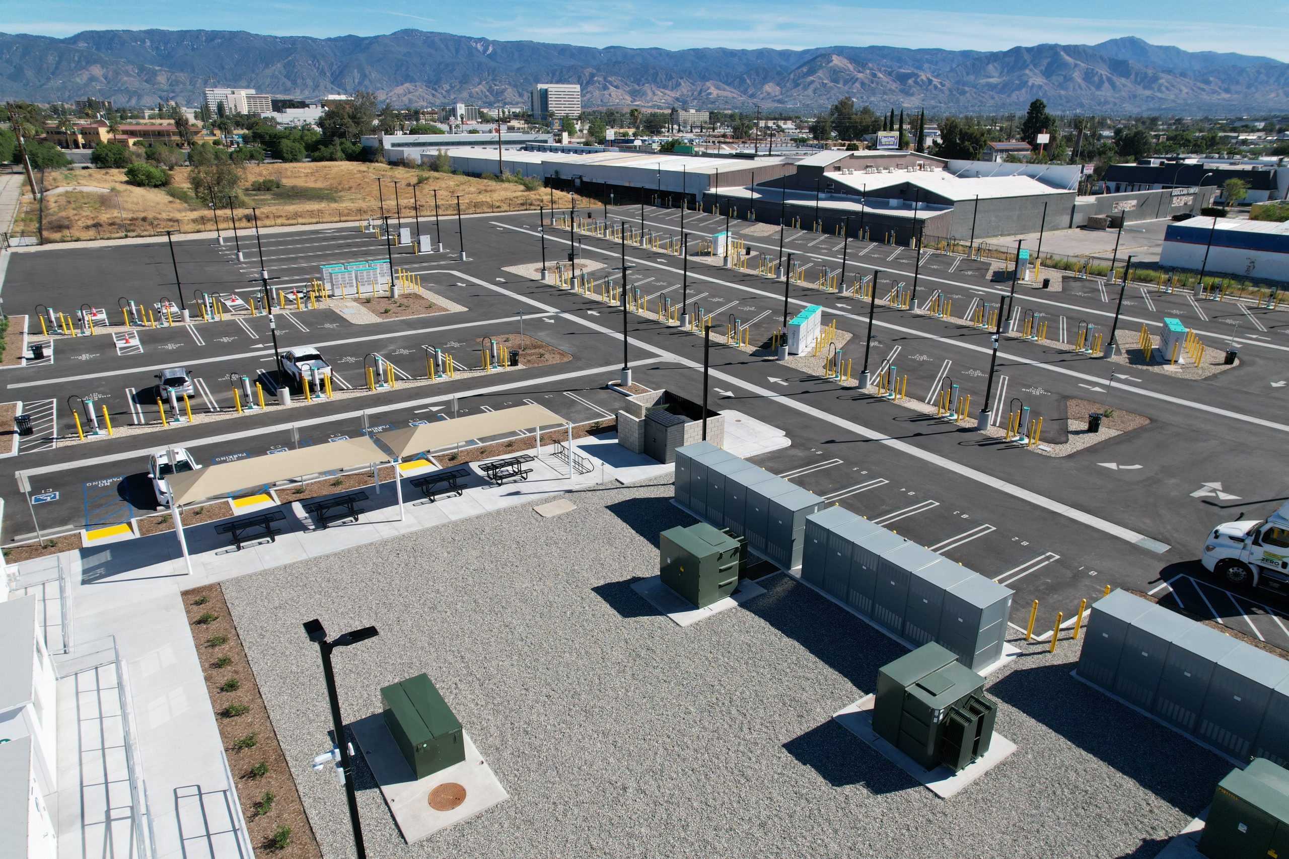 EV Realty Charging site in the San Bernardino mountains
